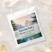 Sachets En Papier Mountain Lake Personalized Wedding Favor Bags (Coupé)