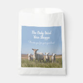 Sachets En Papier Mouton dans le champ Merci client Fil de laine (Devant)