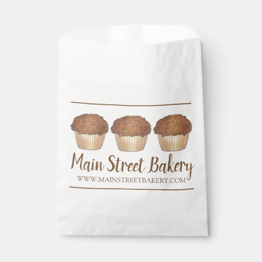 Sachets En Papier Muffin À La Pouce Cuisinée À La Boulangerie Baker (Devant)