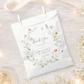 Sachets En Papier Multicolor sauvage Merci Floral Mariage (Coupé)