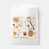 Sachets En Papier Music instruments kids birthday (Devant)