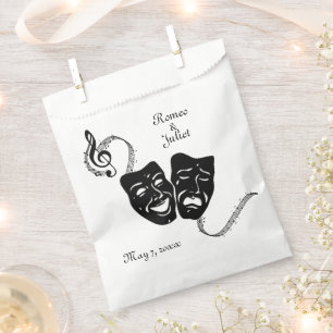 Sachets En Papier Musique et théâtre Masques grecs Calligraphie