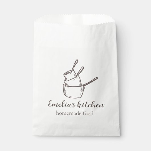 Sachets En Papier My tiny kitchen logo Sticker (Devant)