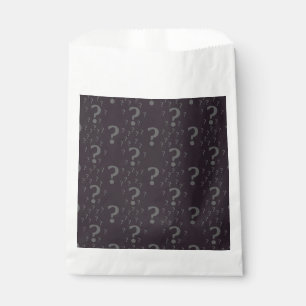 Sachets En Papier Mystère question marque énigme puzzle gris