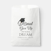 Sachets En Papier N'abandonnez pas votre rêve Graduation donut (Devant)