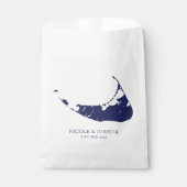 Sachets En Papier Nantucket Island Mariage Nantucket Navy (Devant)