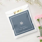 Sachets En Papier Nany Blue Modern Snowflake Baby shower (Scellé)