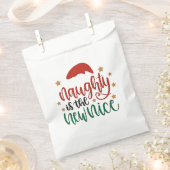Sachets En Papier Naughty est le New Nice Funny Christmas Père Noël (Coupé)