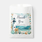 Sachets En Papier Nautical Lighthouse Wedding  (Devant)