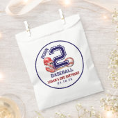 Sachets En Papier Né 2 Baseball | Thème sportif 2e anniversaire du g (Coupé)
