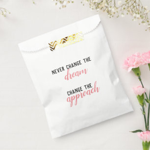 Sachets En Papier Ne Changez Jamais Le Rêve, Changez L'Approche