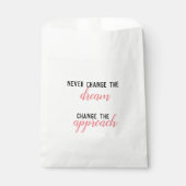 Sachets En Papier Ne Changez Jamais Le Rêve, Changez L'Approche (Devant)