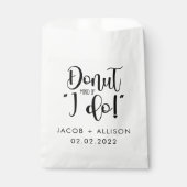 Sachets En Papier ne pensez pas si je fais doughnut moderne mariage (Devant)
