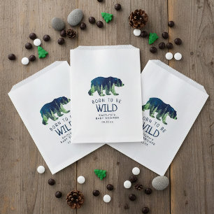 Sachets En Papier Né Pour Être Un Baby shower Sauvage