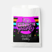 Sachets En Papier Neon Bowling Party Bash fête d'anniversaire (Devant)