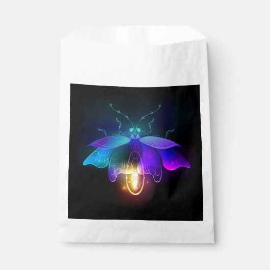 Sachets En Papier Neon Firefly sur noir (Devant)