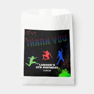 Sachets En Papier Neon Kids Trampoline Park fête d'anniversaire