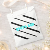Sachets En Papier Neon noir upsherin pour sac (Coupé)