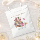 Sachets En Papier New Chapter Begins Romantic Book Theme Floral (Coupé)