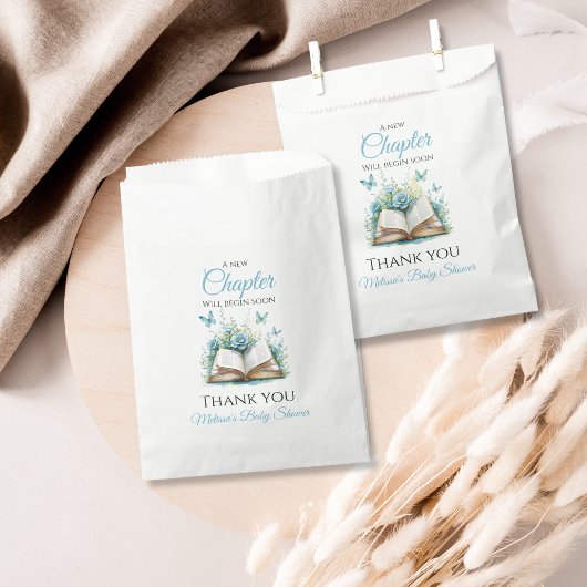 Sachets En Papier New Chapter Blue Boy Brunch StoryBook Baby Shower