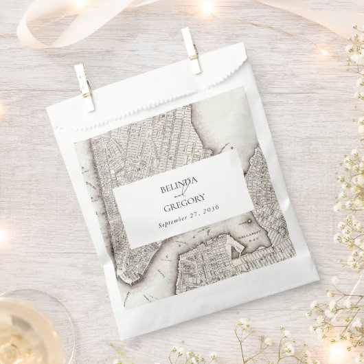 Sachets En Papier New York City Destination Mariage NYC (Coupé)