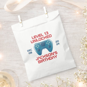 Sachets En Papier Niveau du jeu vidéo Ado déverrouillé fête d'annive