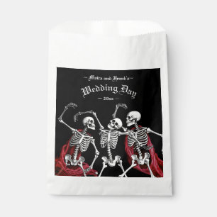 Sachets En Papier Noces gothiques de squelettes dansants de la Mort 