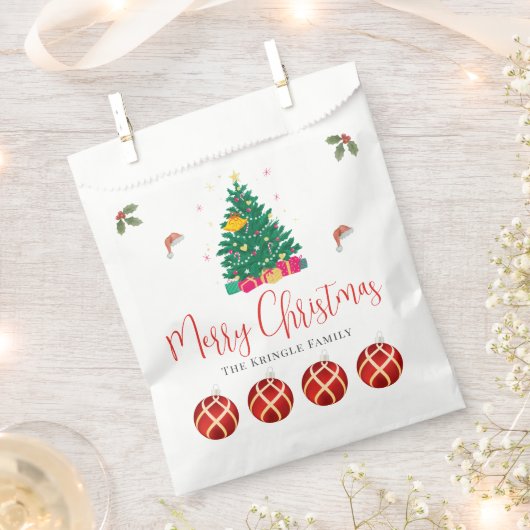 Sachets En Papier Noël (Coupé)