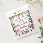Sachets En Papier Noël 1er Anniversaire mignon Snowman d'hiver (Scellé)