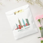 Sachets En Papier Noël à New York, Architecture Skyline (Scellé)