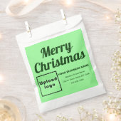 Sachets En Papier Noël Arrière - plan vert pâle (Coupé)