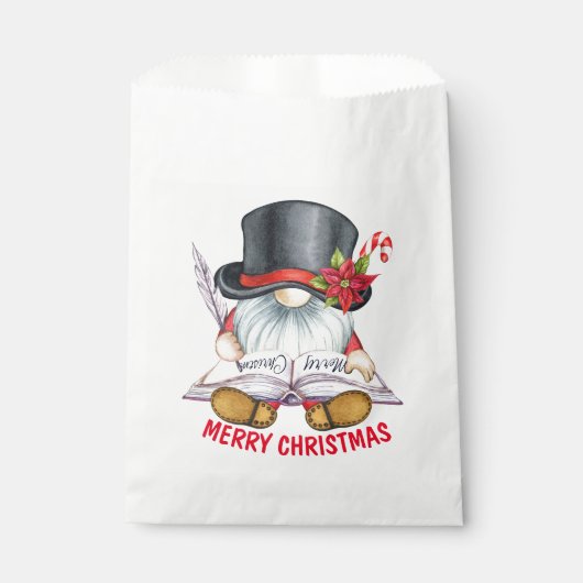Sachets En Papier Noël avec Père Noël (Devant)