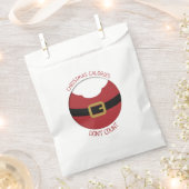 Sachets En Papier Noël calories Père Noël le ventre rouge costume (Coupé)