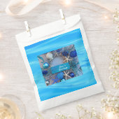 Sachets En Papier Noël de Noël des coquillages côtiers tropicaux (Coupé)