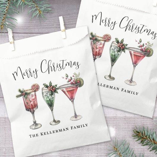 Sachets En Papier Noël Festif