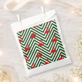 Sachets En Papier noël flamand chevron vert (Coupé)