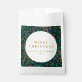 Sachets En Papier Noël Holly Botanique Verdure Custom from (Devant)
