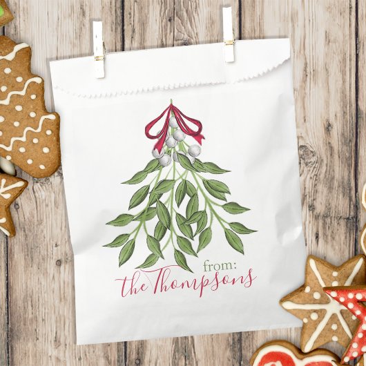 Sachets En Papier Noël Joyeux Joyeux Mistletoe Whimsical