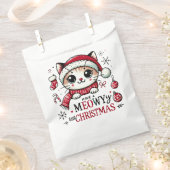 Sachets En Papier Noël Meowy (Coupé)