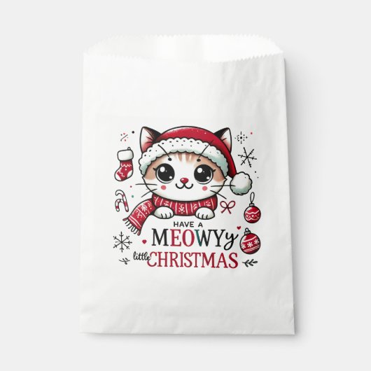 Sachets En Papier Noël Meowy (Devant)