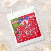 Sachets En Papier Noël patriotique (Coupé)