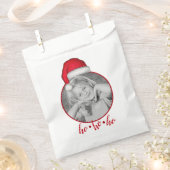 Sachets En Papier Noël Photo Holiday Whimsical Red Santa Hat (Coupé)