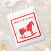 Sachets En Papier Noël scandinave Cheval Rocse Custom (Coupé)
