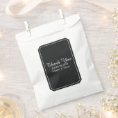 Sachets En Papier Noir Mariage Simplement Élégant (Coupé)