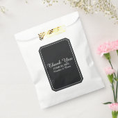 Sachets En Papier Noir Mariage Simplement Élégant (Scellé)