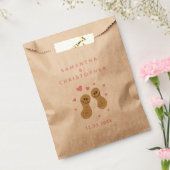 Sachets En Papier Noix sur l'autre mignon Mariage rose (Scellé)