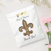 Sachets En Papier Nola Gold Fleur De Lis Mariage Merci (Scellé)
