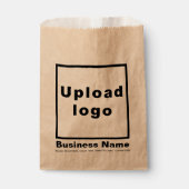 Sachets En Papier Nom commercial et logo mis en évidence sur le sac  (Devant)