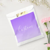 Sachets En Papier Nom de script cursif & ombre violet clair modifiab (Scellé)