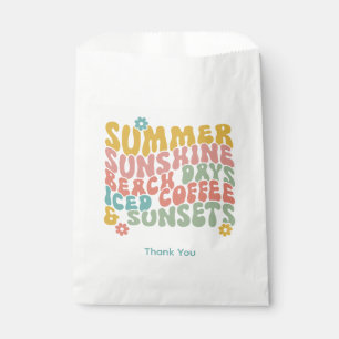 Sachets En Papier Nom du monogramme rose d'été Super